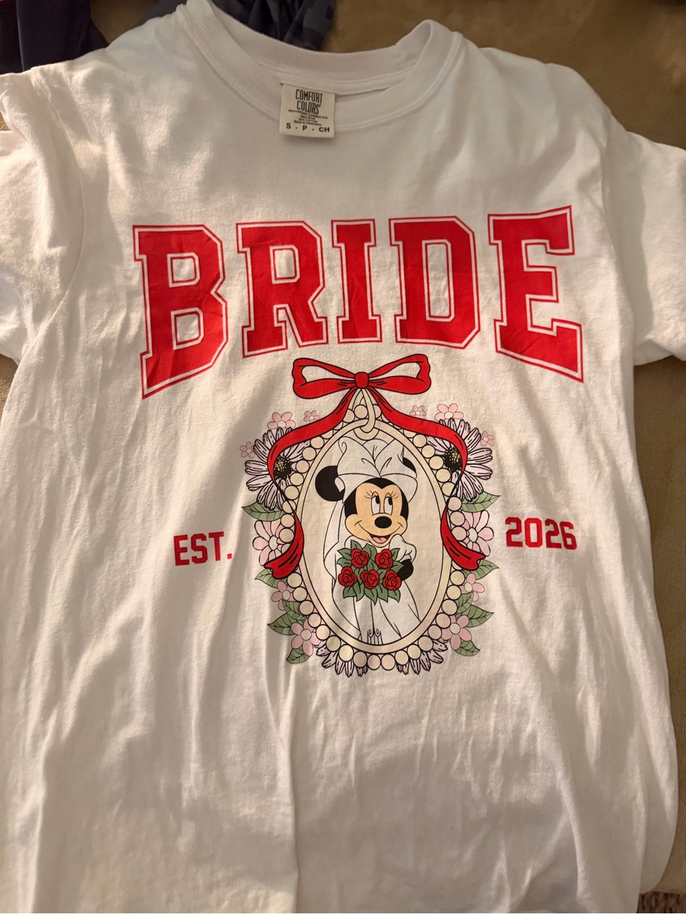 DISNEY MINNIE MOUSE BRIDE SHIRT